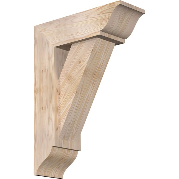 Ekena Millwork Traditional Traditional Smooth Bracket w/ Offset Brace, Douglas Fir, 7 1/2"W x 22"D x 30"H BKT0806X22X30TRA01SDF - main